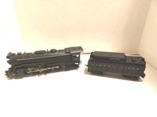 LIONEL TRAINS  POST-WAR 2065 DIECAST HUDSON W/WHISTLE TENDER- GOOD - S25|397157166639