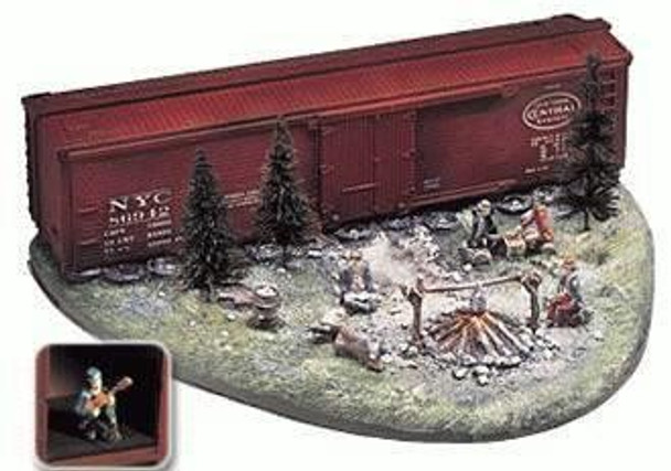 LIONEL 24149 - OPERATING HOBO HOTEL  ACCESSORY- 0/027 -NEW -SH