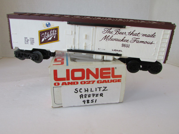 Lionel MPC 9851 Schlitz Beer Reefer Train Car 0 Gauge  1973 H1G