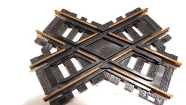 HO TRAINS - ATLAS BRASS 60 DEGREE CROSS-OVER TRACK- NEW- SR34