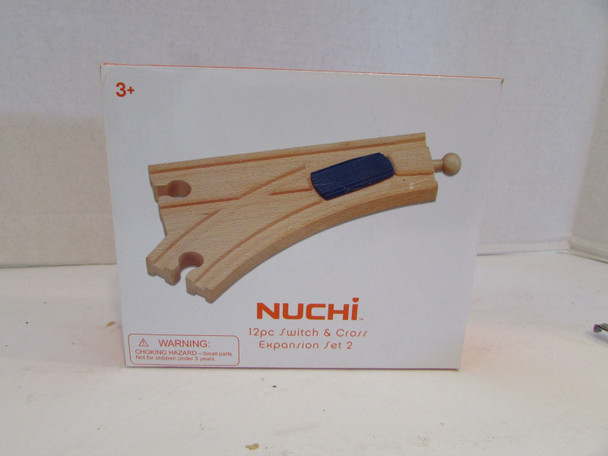 NUCHI - 20604- 12 PIECE WOOD SWITCH & CROSS EXPANSION SET (THOMAS/BRIO) W52