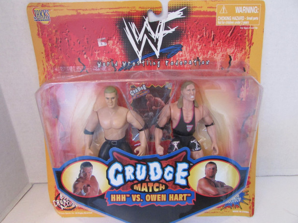 Jakks WWF Action Figure Grudge Match HHH vs. Owen Hart Sealed New 1998 L79