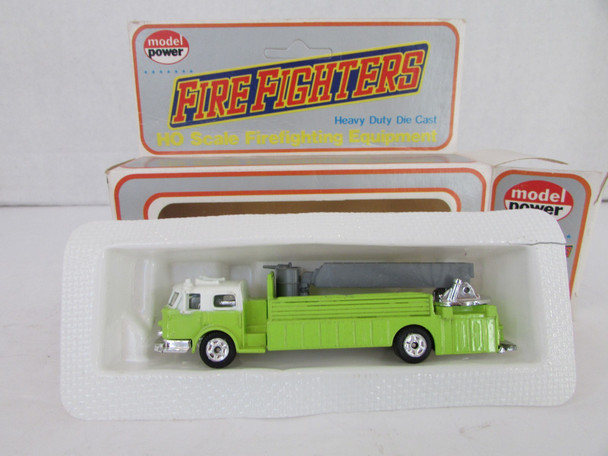 Model Power 7767-1 Fire Fighters Diecast Truck Aerial Tower Ladder/Bucket Lot-E