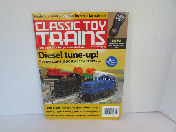 Classic Toy Trains July 2014 Vol 27 #5 Diesel Tuneup Softcover Magazine W3