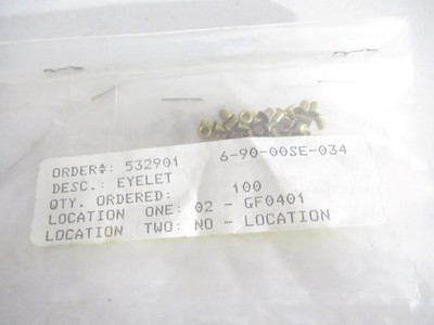 LIONELTRAINS PART POST-WAR 690-00SE-034  ORIGINAL EYELETS -100 PIECES- NEW- SR19