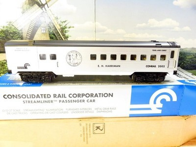 VINTAGE K-LINE TRAINS CONRAIL #2002 HARRIMAN SILVER AWARD COMBINE CAR- NEW -B19