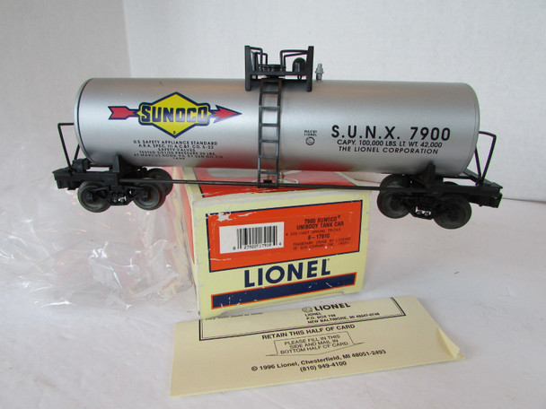 Lionel  17910 7900 Sunoco Unibody Tank Car  NIB    SH