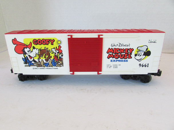 Lionel 9661 Goofy High Cube Boxcar Disney 1977 No Box VG B6R