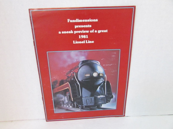 Lionel 1981 Fundimensions Sneak Preview of Lionel Line Brochure Locos GGI  W5