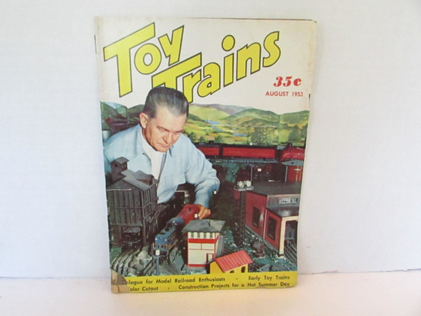 Toy Trains Magazine August 1953 Penn Publications Vol.2 #10    W7b