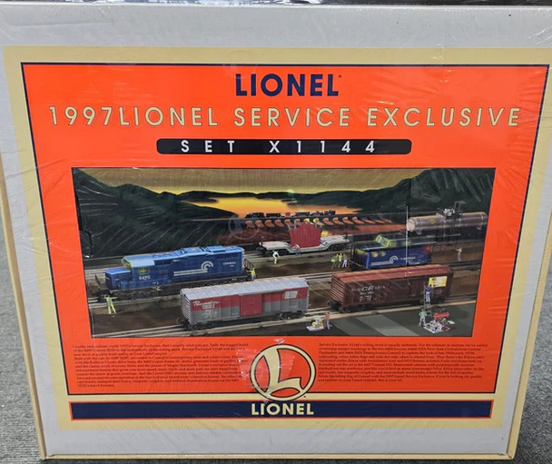 LIONEL 11918 - X1144 1997 CONRAIL SERVICE STATION TRAIN SET- 0/027- New SH