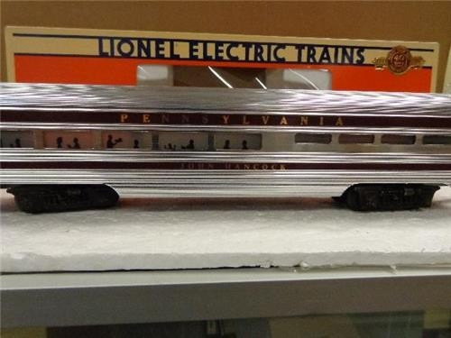 LIONEL 7208 PENNSYLVANIA 'JOHN HANCOCK' ALUMINUM DINING CAR-LN  HIC