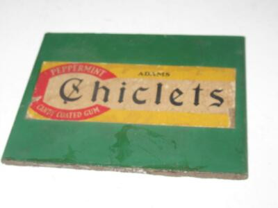 AMERICAN FLYER POST-WAR CHICLETS SIGN FROM NEW-STAND- FAIR- S30