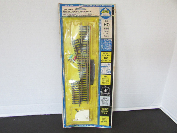 AHM 2502 Left Hand Remote Control Switch No. 4 Brass  New Sealed  S31B