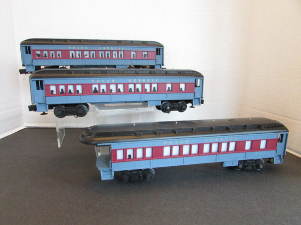 Lionel 31960 Polar Express 3 Passenger Cars 2 Coaches 1 Observation no box    S9