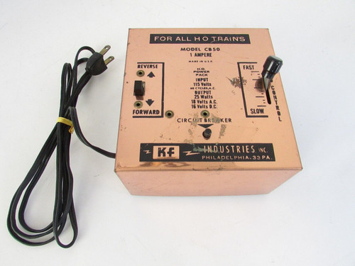HO Train Transformer KF Industries Model CB 50 Use for parts repairs E3 ...