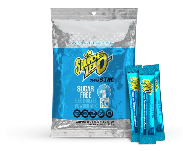Sqwincher Qwik Sticks Mixed Berry (50/Bag)