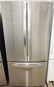 LG 33" Wide Stainless Steel French Door Fridge With Ice Maker, Free 60 Day Warranty
