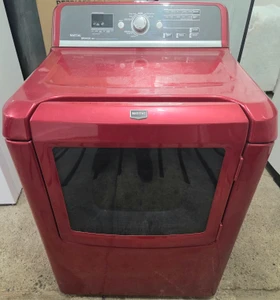 Maytag 30" Wide Commercial Red Dryer With Steam, Free 60 Day Warranty