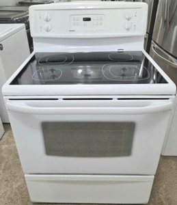 Kenmore 30" Wide White Ceramic Glass Top Stove, Free 60 Day Warranty