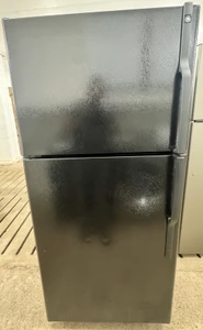 GE 30" Wide Black Fridge, Free 60 Day Warranty