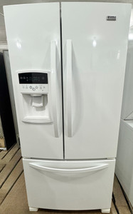 Kenmore 33" Wide White French Door Fridge With Water and Ice Maker, Free 60 Day Warranty