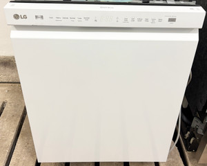 LG 24" Wide White Dishwasher, Free 60 Day Warranty