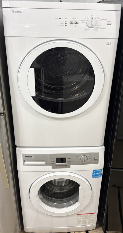 Blomberg 24" Wide Apartment Size Stackable Front Load Washer and Dryer Set, Free 60 Day Warranty