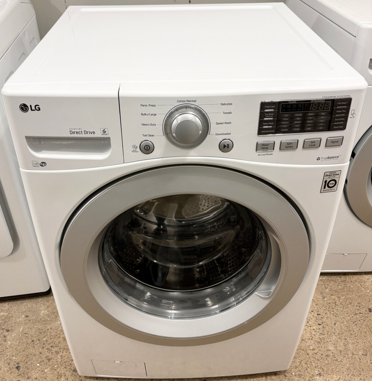 LG 27" Wide White Front Load Direct Drive Washer, Free 60 Day Warranty