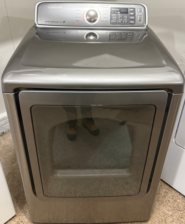 Samsung 27" Wide Grey Steam Dryer, Free 60 Day Warranty