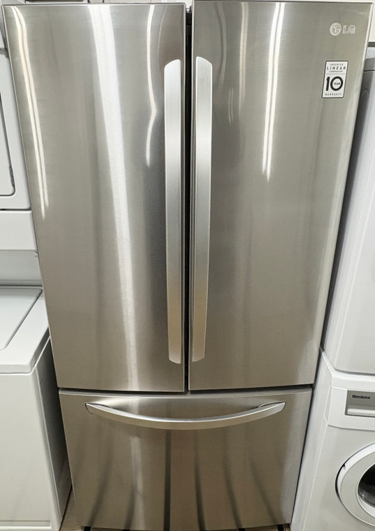 LG 33" Wide Stainless Steel French Door Fridge, Free 60 Day Warranty