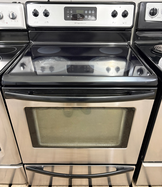 Frigidaire 30" Wide Stainless Steel Glass Top Stove, Free 60 Day Warranty