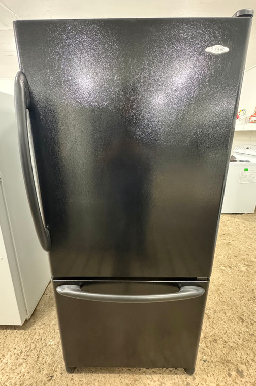 Maytag 30" Wide Black Fridge With Bottom Freezer, Free 60 Day Warranty