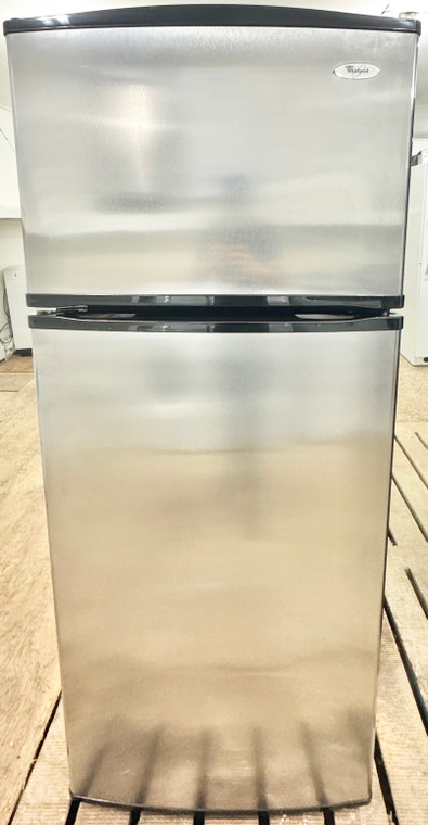 Whirlpool 28" Wide Stainless Steel Apartment Size Fridge, Free 60 Day Warranty