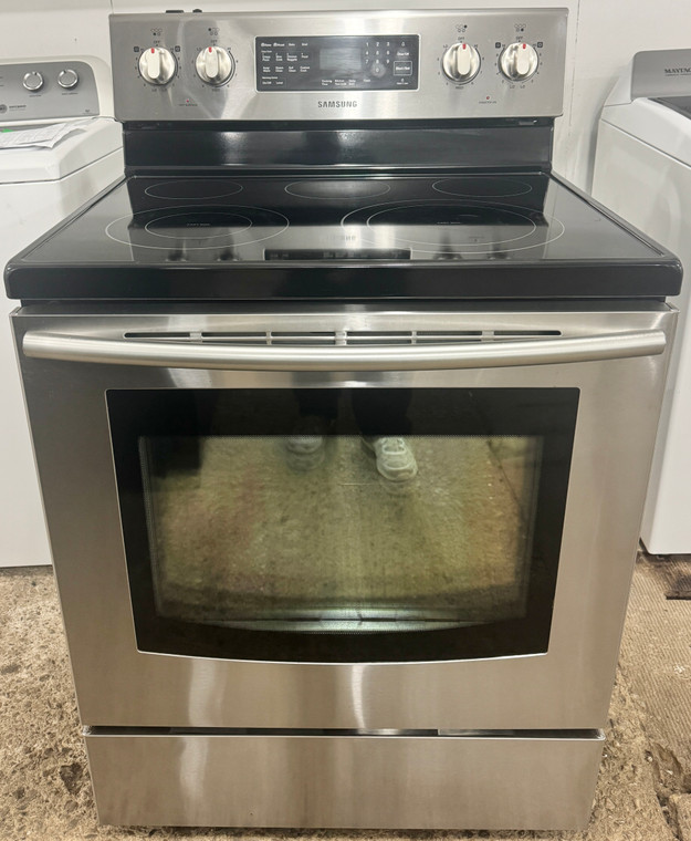 Samsung 30" Wide Stainless Steel Glass Top Stove, Free 60 Day Warranty