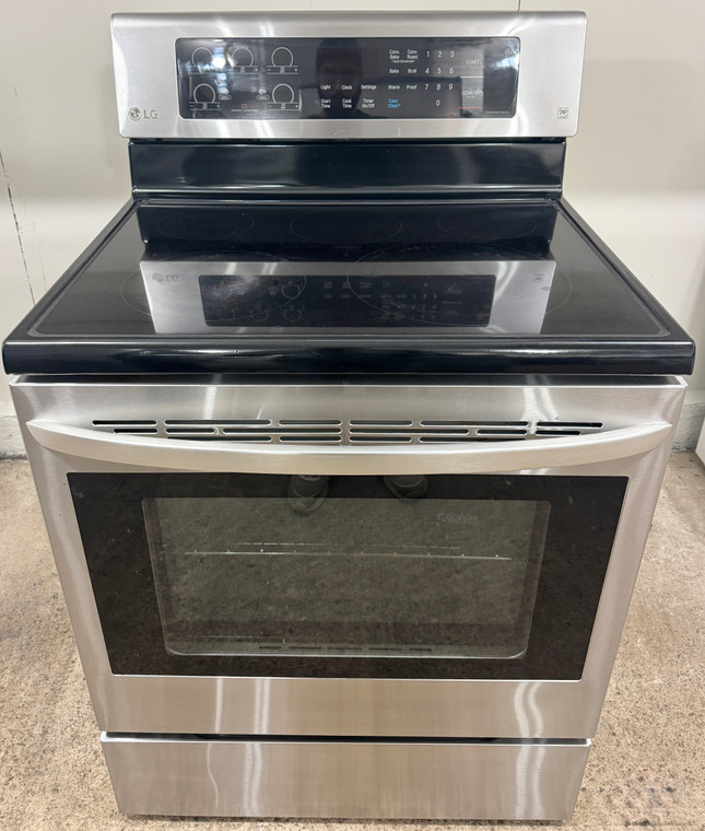 LG 30" Wide Stainless Steel Cermaic Glass Top Convection Stove, Free 60 Day Warranty