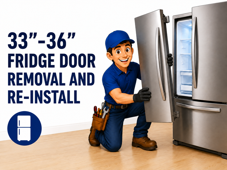 33"-36" Fridge Door Removal and Re-Install