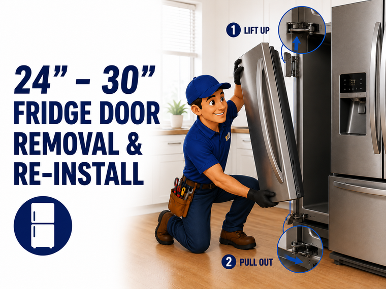 24''-30'' Fridge Door Removal and Re-Install