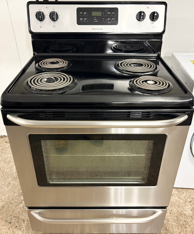 Frigidaire 30" Wide Stainless Steel Coil Top Stove, Free 60 Day Warranty 1