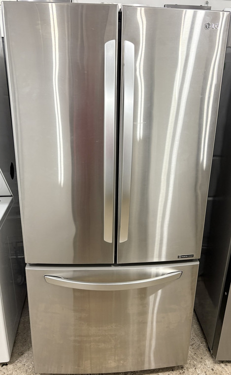 LG 33" Wide Stainless Steel French Door Fridge, Free 60 Day Warranty 1