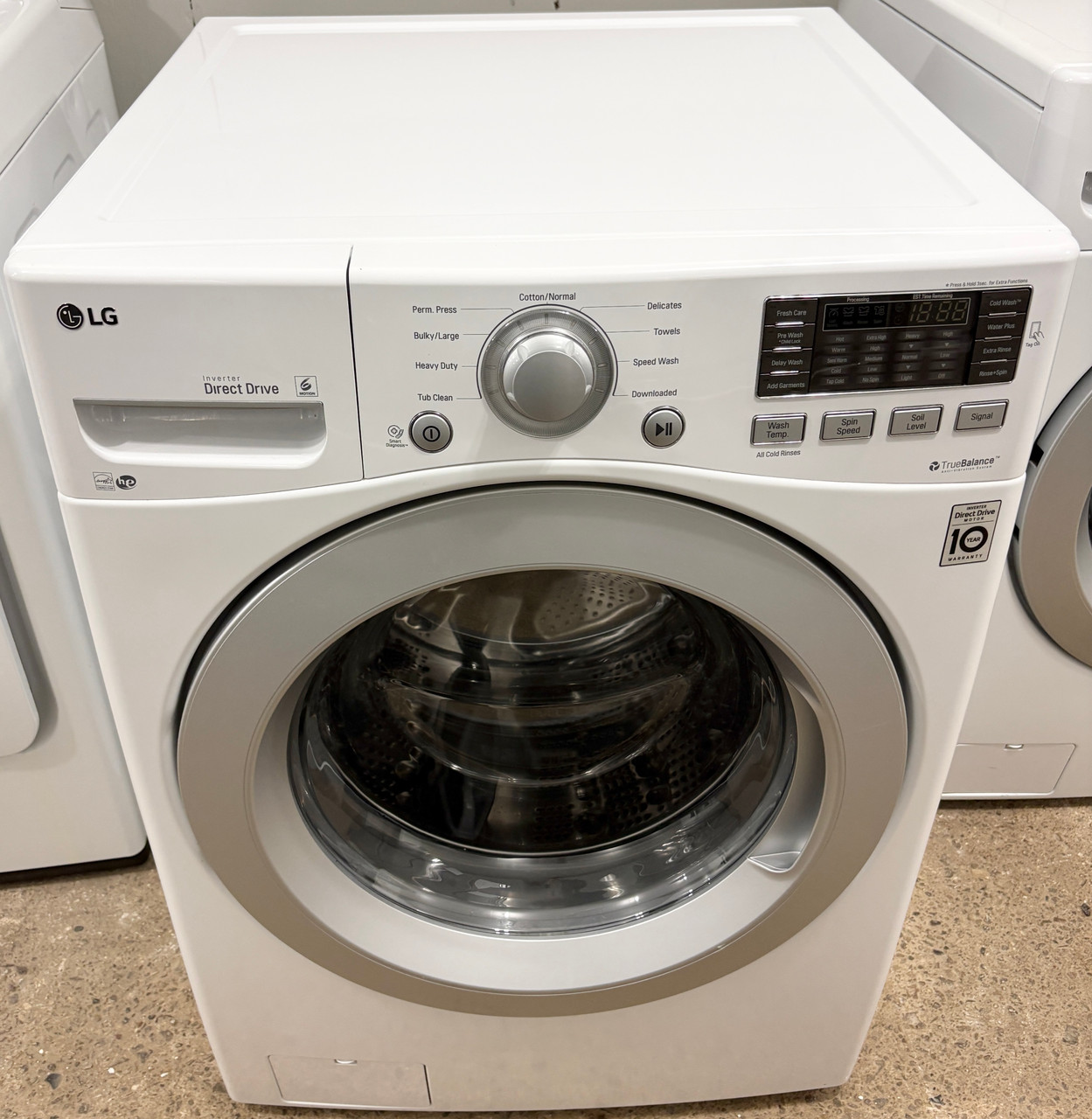 LG 27" Wide White Front Load Direct Drive Washer, Free 60 Day Warranty