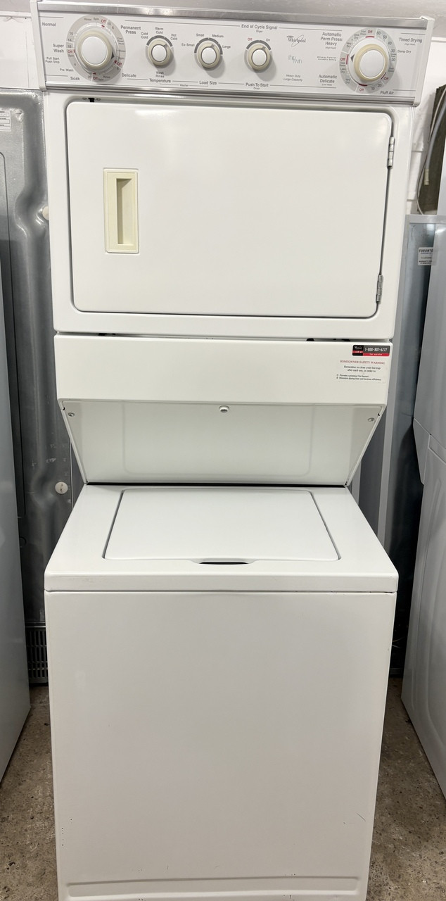 Whirlpool 27" Wide Stacker (AKA Laundry Centre), Free 60 Day Warranty 3