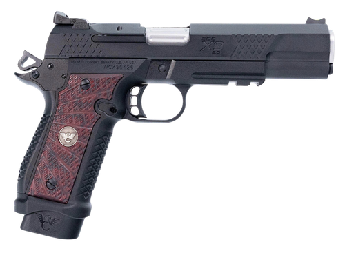 Wilson Combat  EDC X9 2.0 9mm Luger 18+1 5" Barrel, Black Cherry G10 Grip