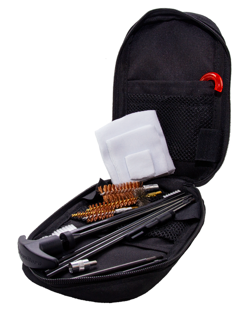 KleenBore KB3G 3 Gun Tactical Kit .223 Rem/ 5.56 NATO/ 9mm/ 12 Gauge Handguns/Rifles/Shotguns Bronze/Nylon Bristles