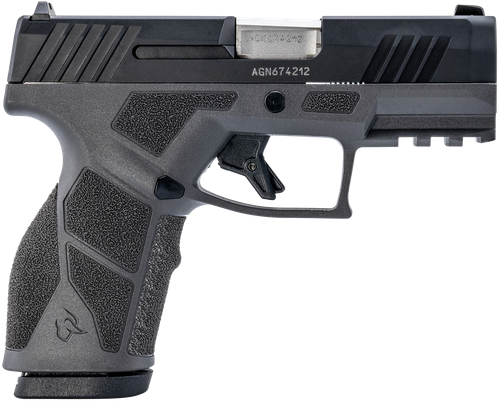 Taurus 1-GX2931G-10 GX2  9mm Luger 10+1 3.37" Matte Stainless Steel Barrel, Matte Black Serrated Stainless Steel Slide, Gray Polymer Frame w/Picatinny Rail, Polymer Grip