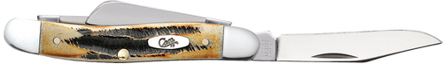 Case 03578 Stockman  Medium 2.57"/1.88"/1.71" Folding Clip/Sheepsfoot/Spey Plain Mirror Polished Tru-Sharp SS Blade/Brown Jigged 6.5 BoneStag Handle