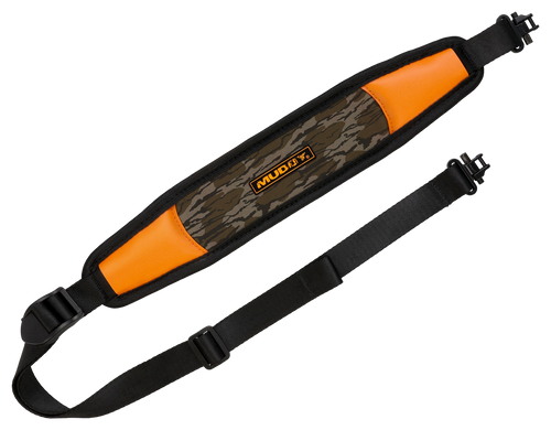 Muddy MUDTRLBSLMOBL   Black/Orange Neoprene Adjustable Rifle/Shotgun