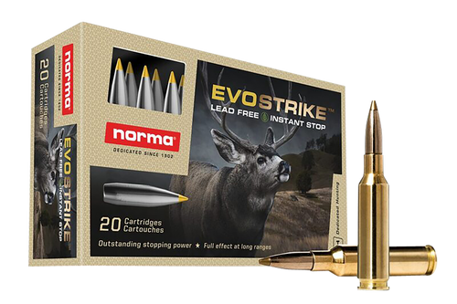 Norma Ammunition 20166482 Dedicated Hunting Evostrike 6.5Creedmoor 93gr Polymer Tip Boat Tail 20 Per Box/10 Case