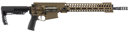 Patriot Ordnance Factory 01467 Revolution Gen4 308 Win,7.62x51mm NATO 16.50" 20+1 Burnt Bronze 6 Position MFT BMS Minimalist Stock MLOK