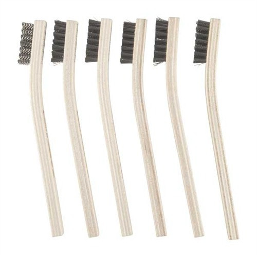 GUNSMITH HEAVY DUTY BRUSH, SS  WIRE, CRIMPLED, 6 PACK